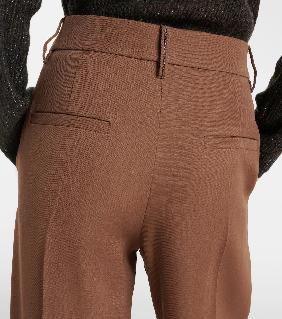 Brunello Cucinelli - Monili pleated wool-blend wide-leg pants