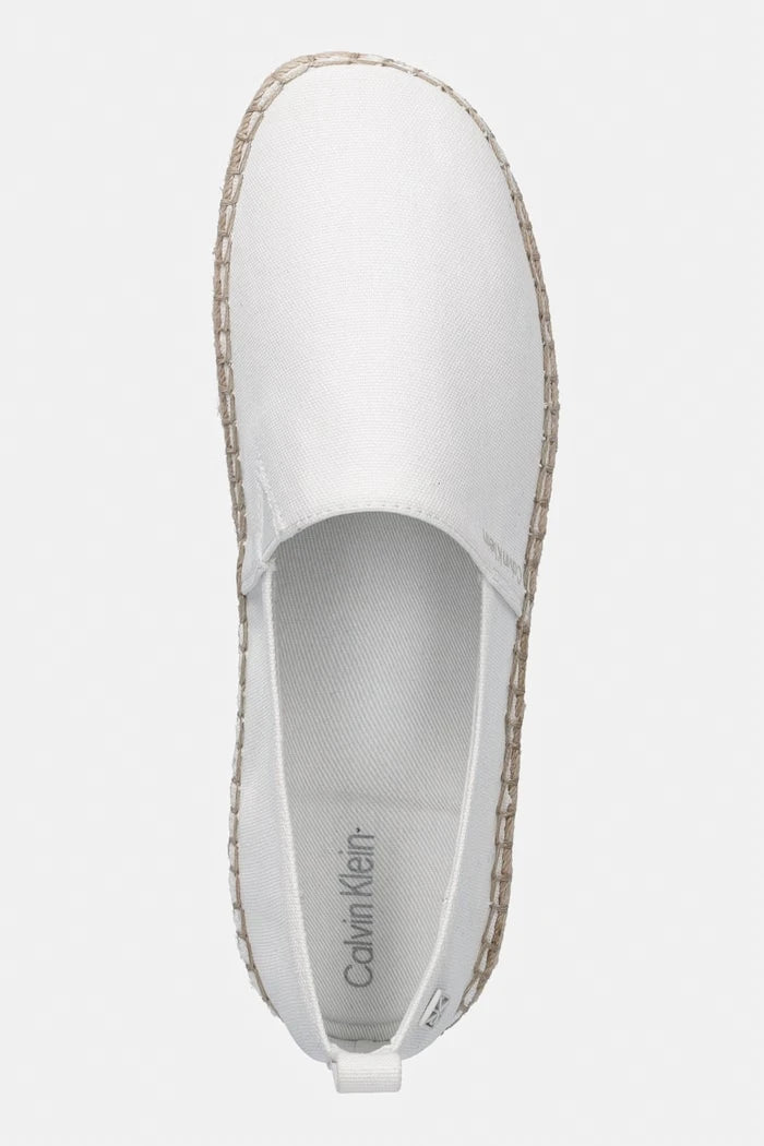 Calvin Klein еспадрили дамски OBLIQUE ESPADRILLE CANVAS