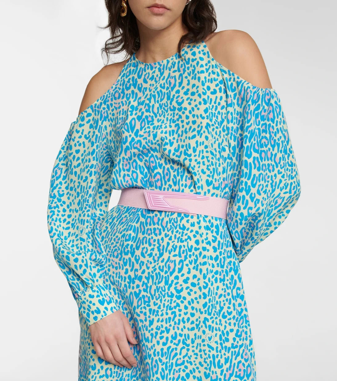 Stella McCartney - Animal-print silk midi dress