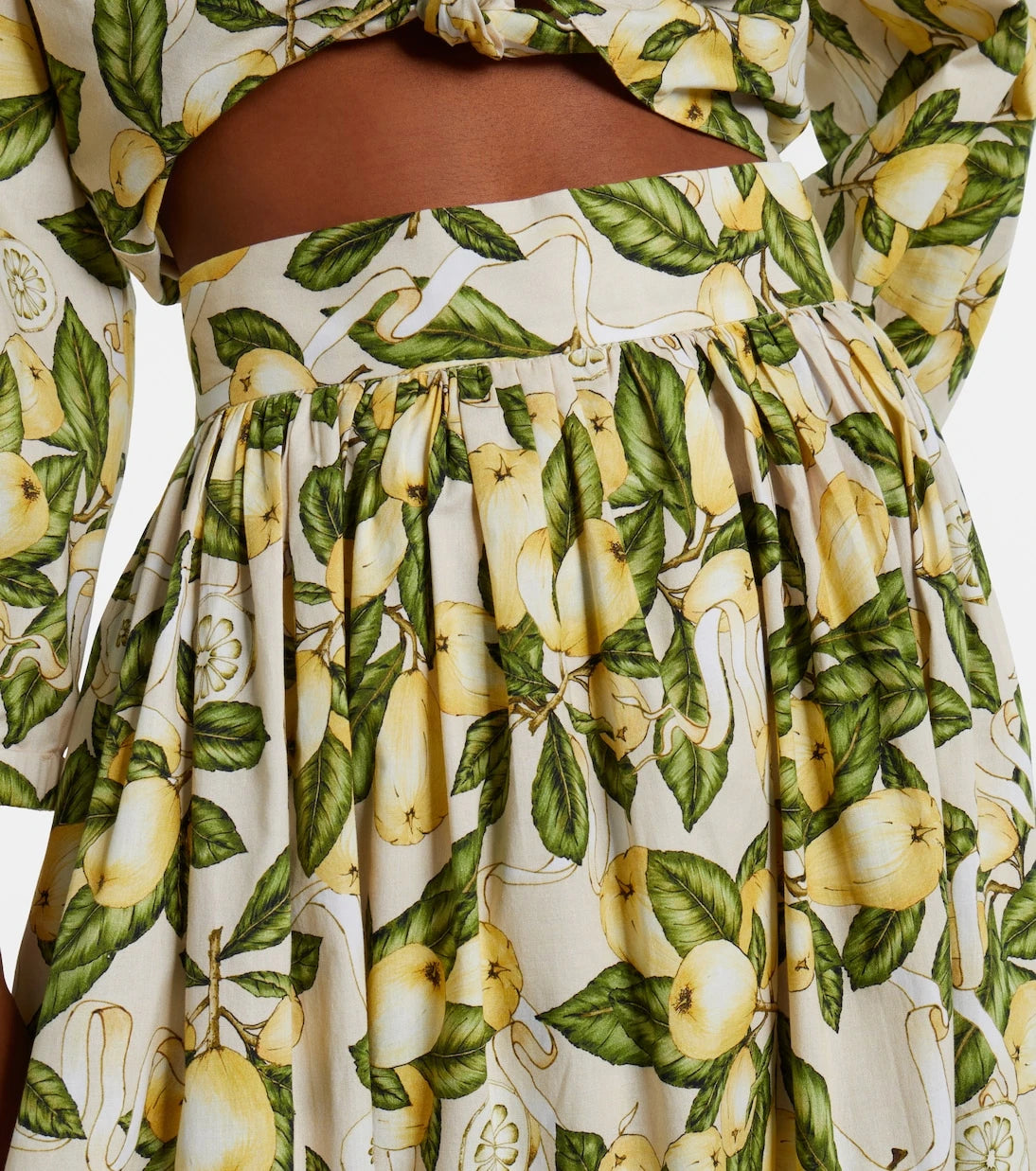 Adriana Degreas - Printed cotton-blend maxi skirt