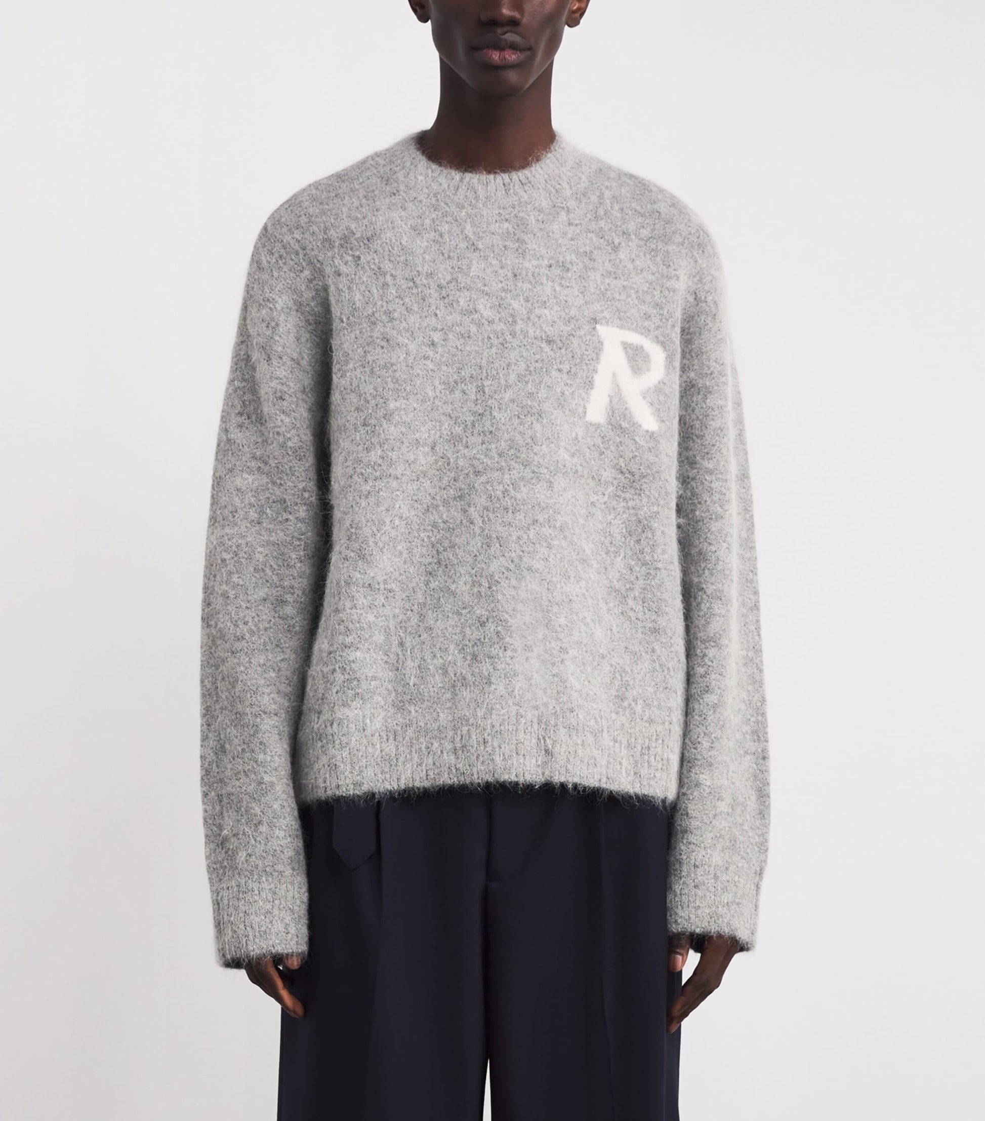 Alpaca-Blend Logo Oversized Sweater