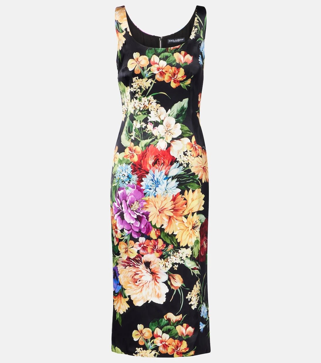 Dolce&Gabbana - Floral satin midi dress