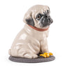 Lladró Porcelain Puppy Pug Sculpture