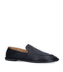 Black Canal Leather Loafers