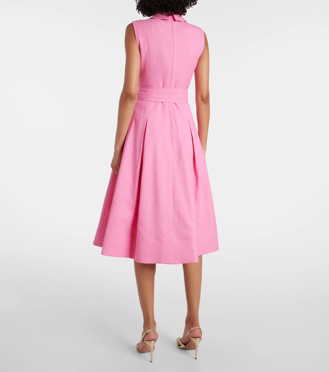 Carolina Herrera - Belted twill midi dress