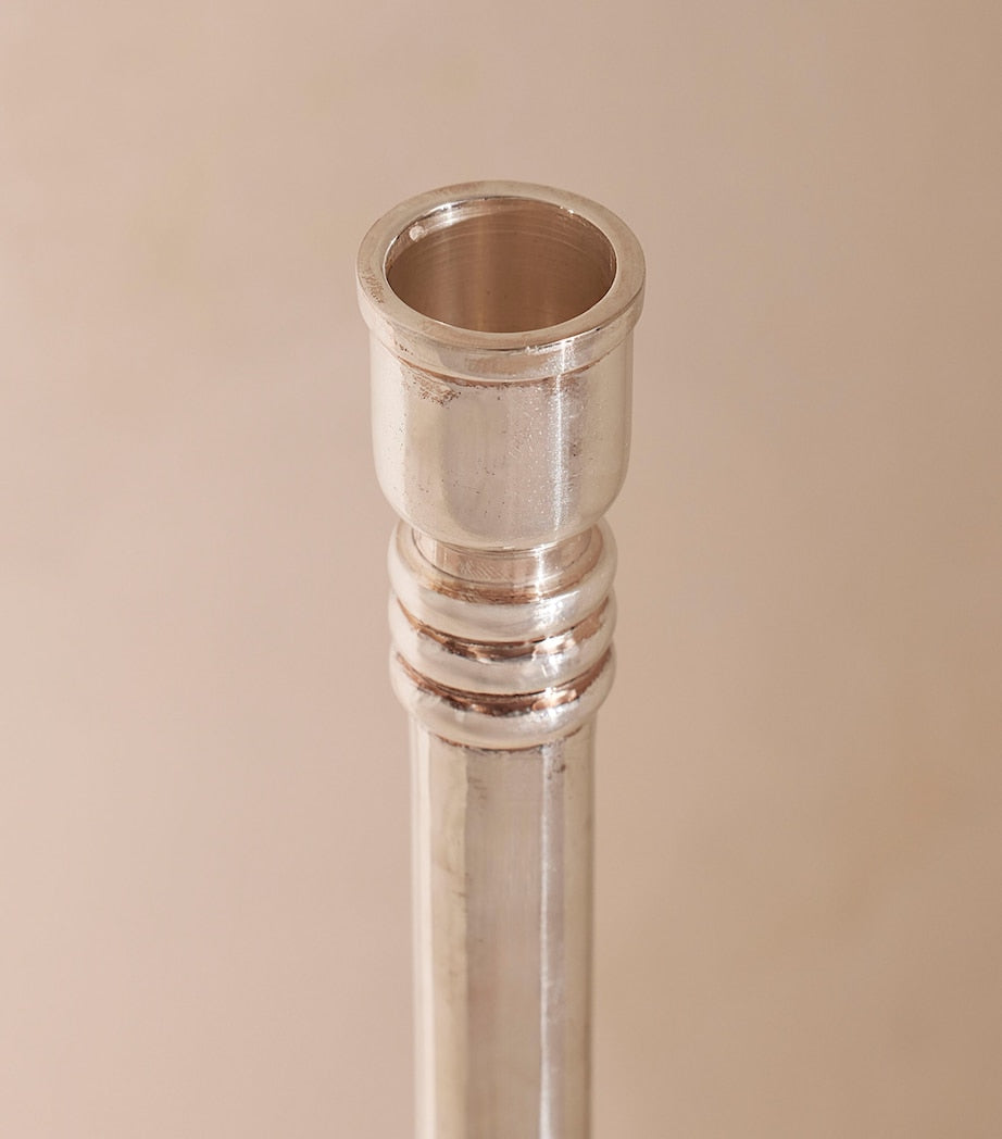 Soho Home Medium Silver-Plated Stiden Candlestick (27cm)