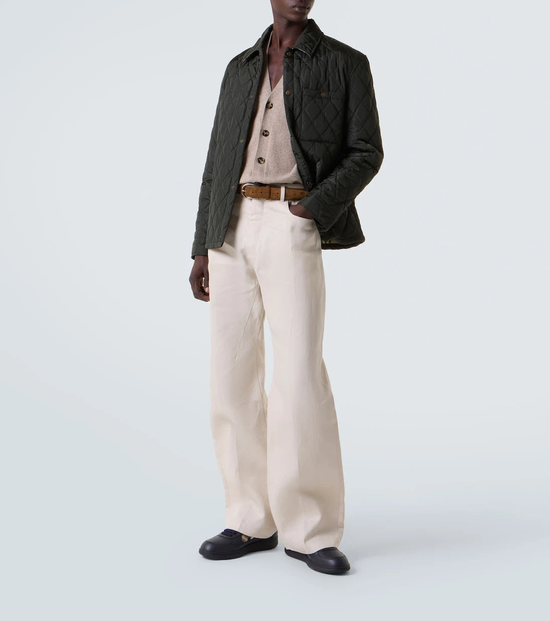 Burberry - Terrace Burberry Check leather sneakers