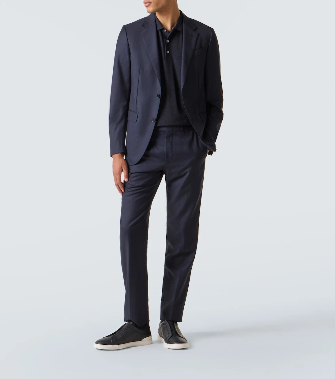 Zegna - Cotton and silk polo shirt