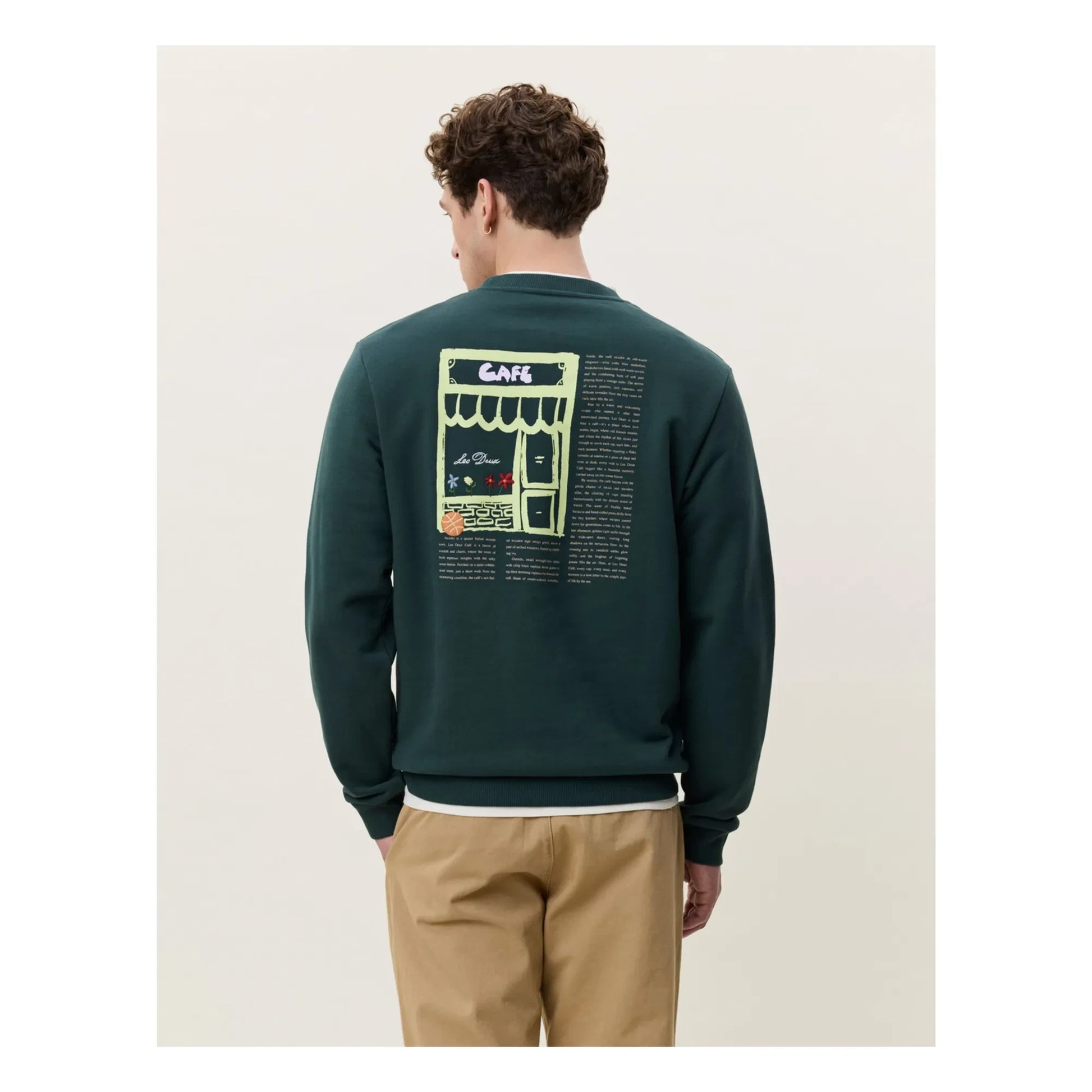 Les Deux - Sweat Café | Dark green