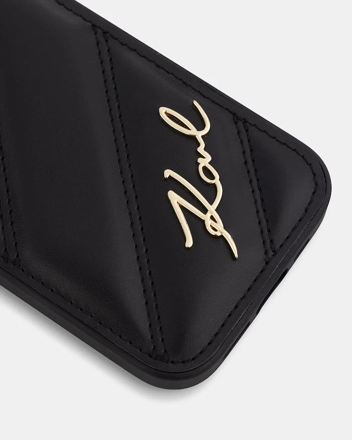 Karl Lagerfeld suni deri telefon kılıfı iPhone 15 / 14 / 13