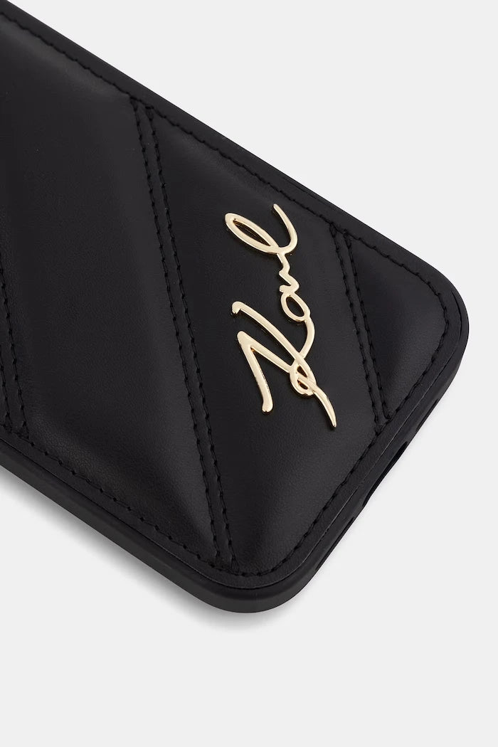 Karl Lagerfeld suni deri telefon kılıfı iPhone 15 / 14 / 13