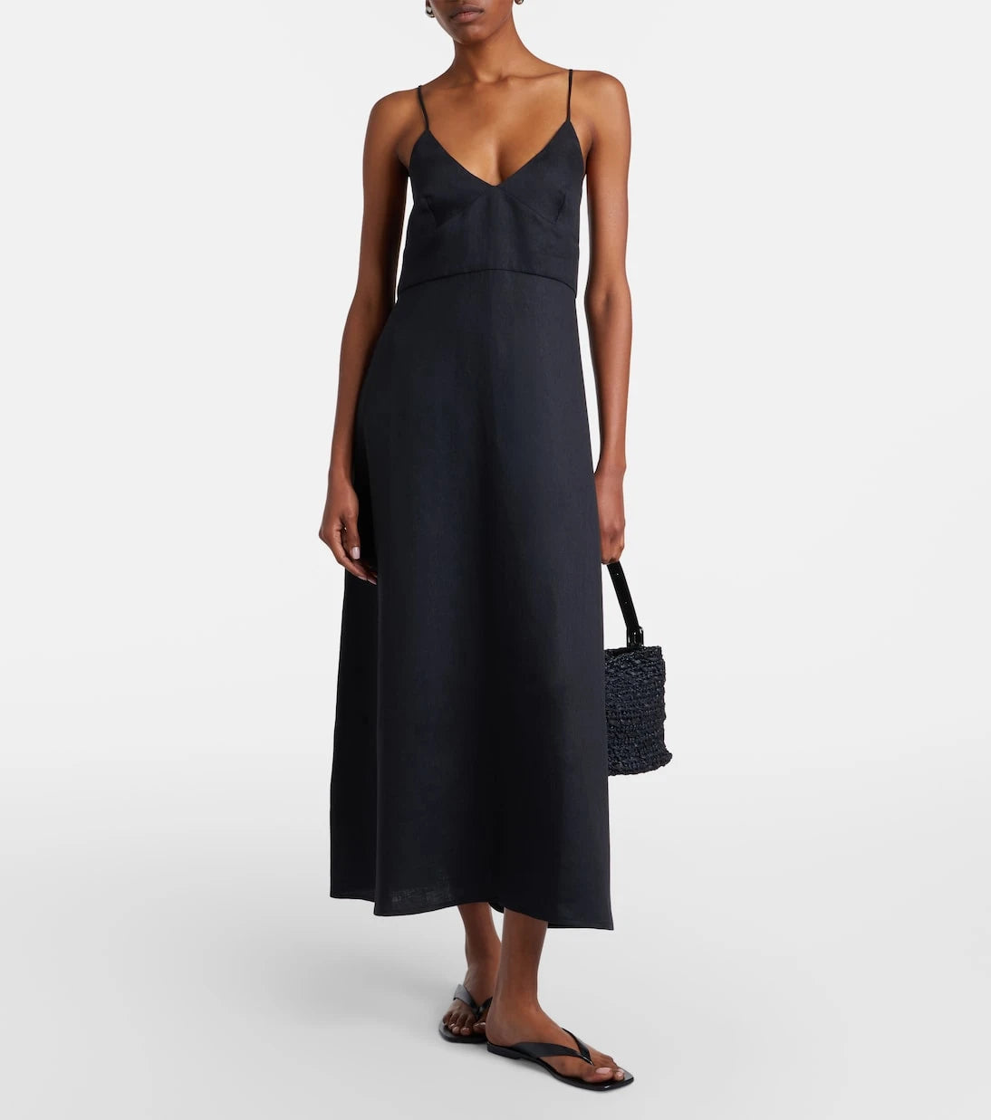 Asceno - Ida linen midi dress