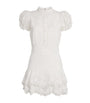 Alice+Olivia White Cotton Loryn Mini Dress