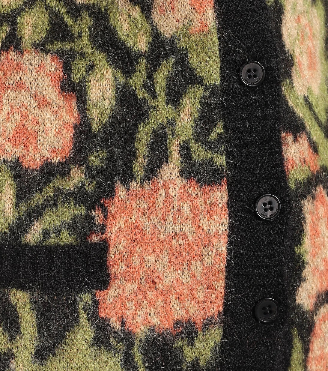 Rabanne - Floral mohair-blend maxi cardigan