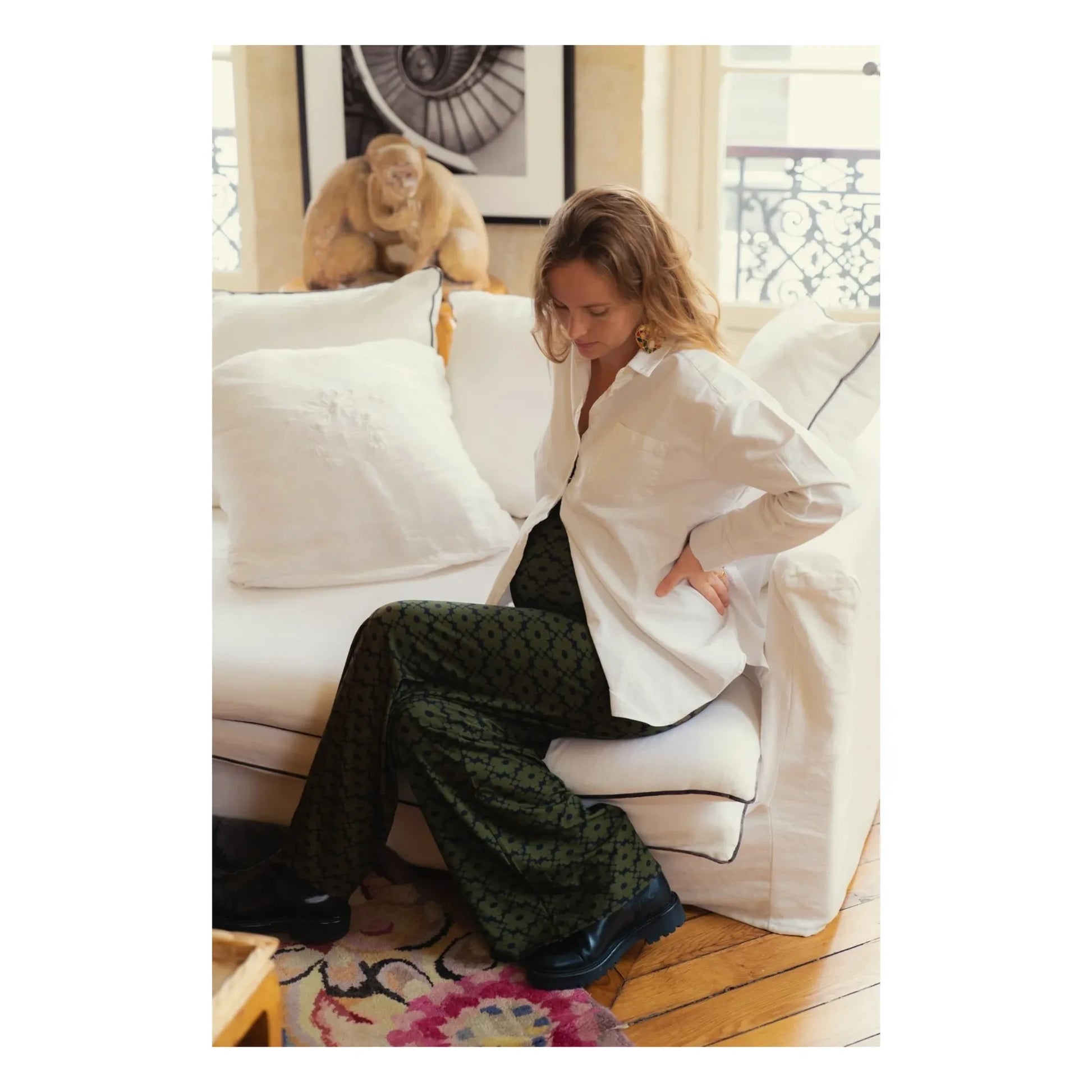 Paloma Collection - Andrea Seventies Pregnancy Pants | Khaki