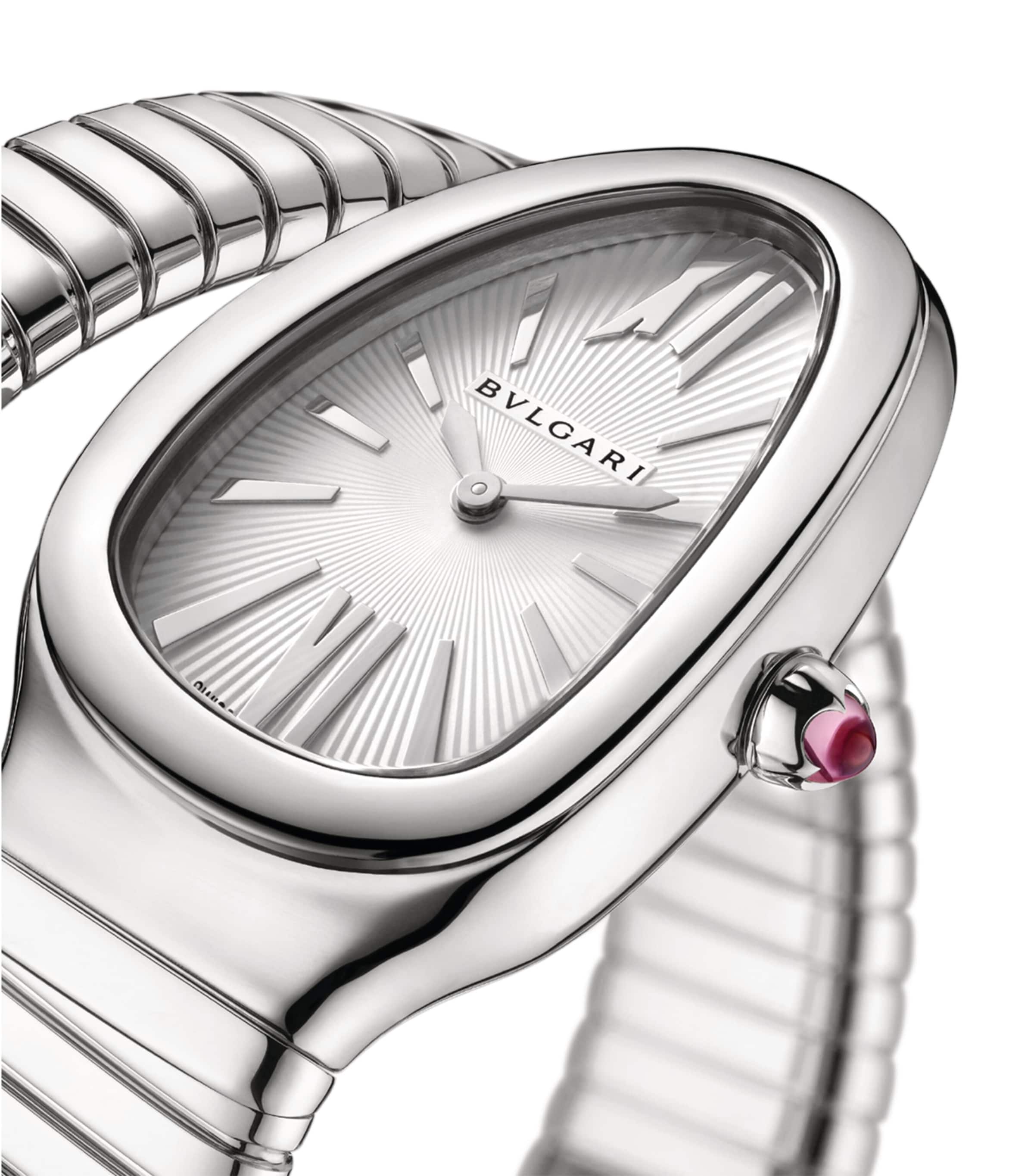 Stainless Steel Serpenti Tubogas Watch 35mm