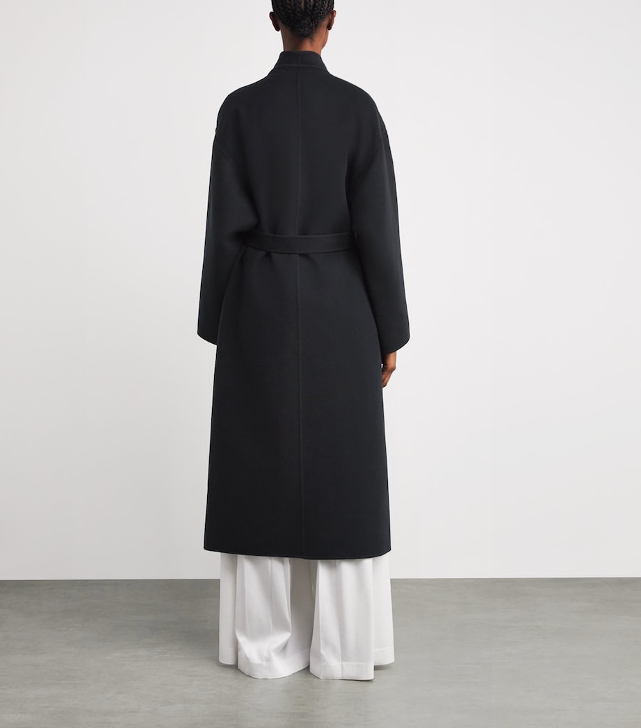 Cashmere Wrap Belt Long Coat