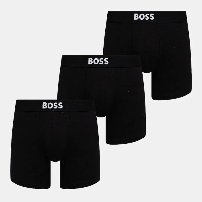 BOSS Erkek Pamuk Elastan Body Br 3P BOSS ONE 3’lü Boxer