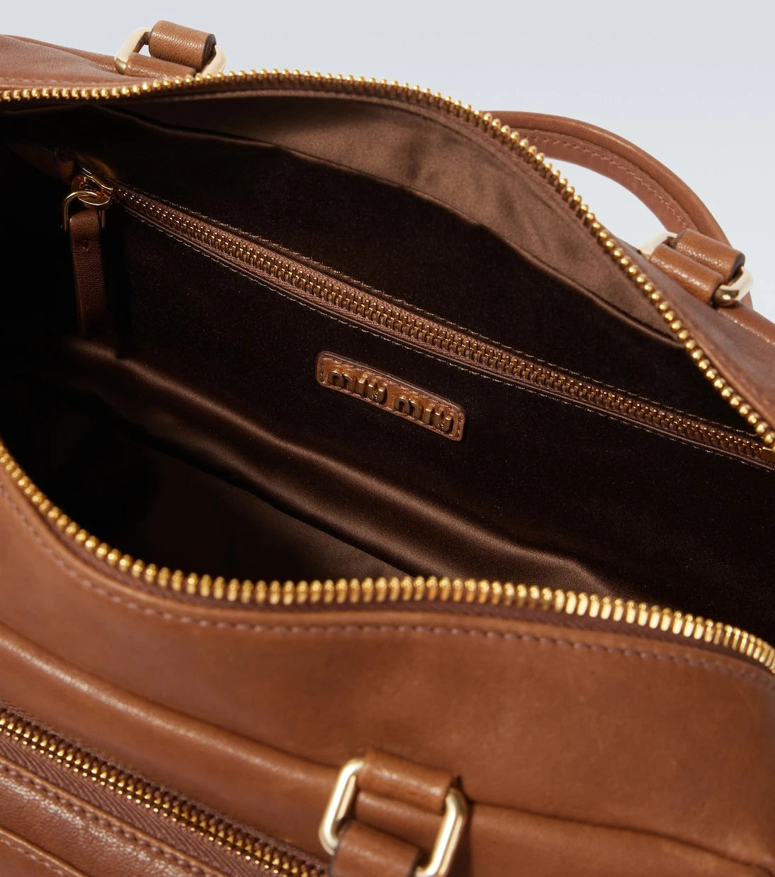 Miu Miu - Pocket leather tote bag