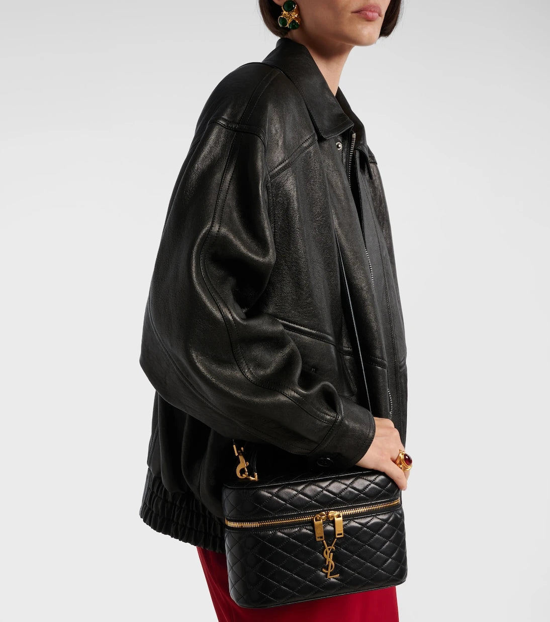 Saint Laurent - Gaby Large leather vanity bag
