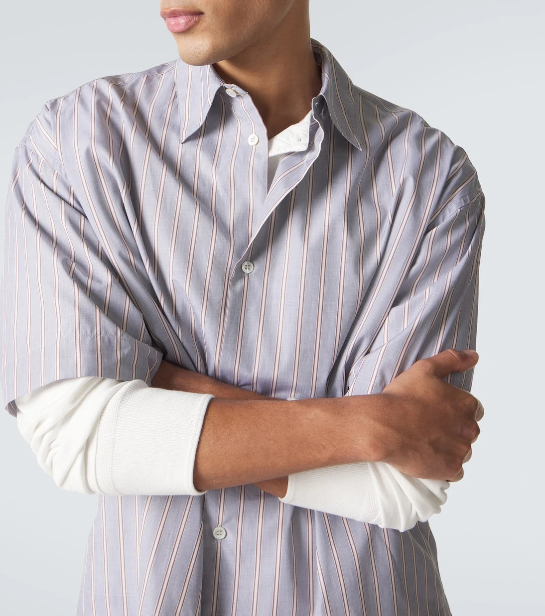Studio Nicholson - Sanko striped cotton shirt
