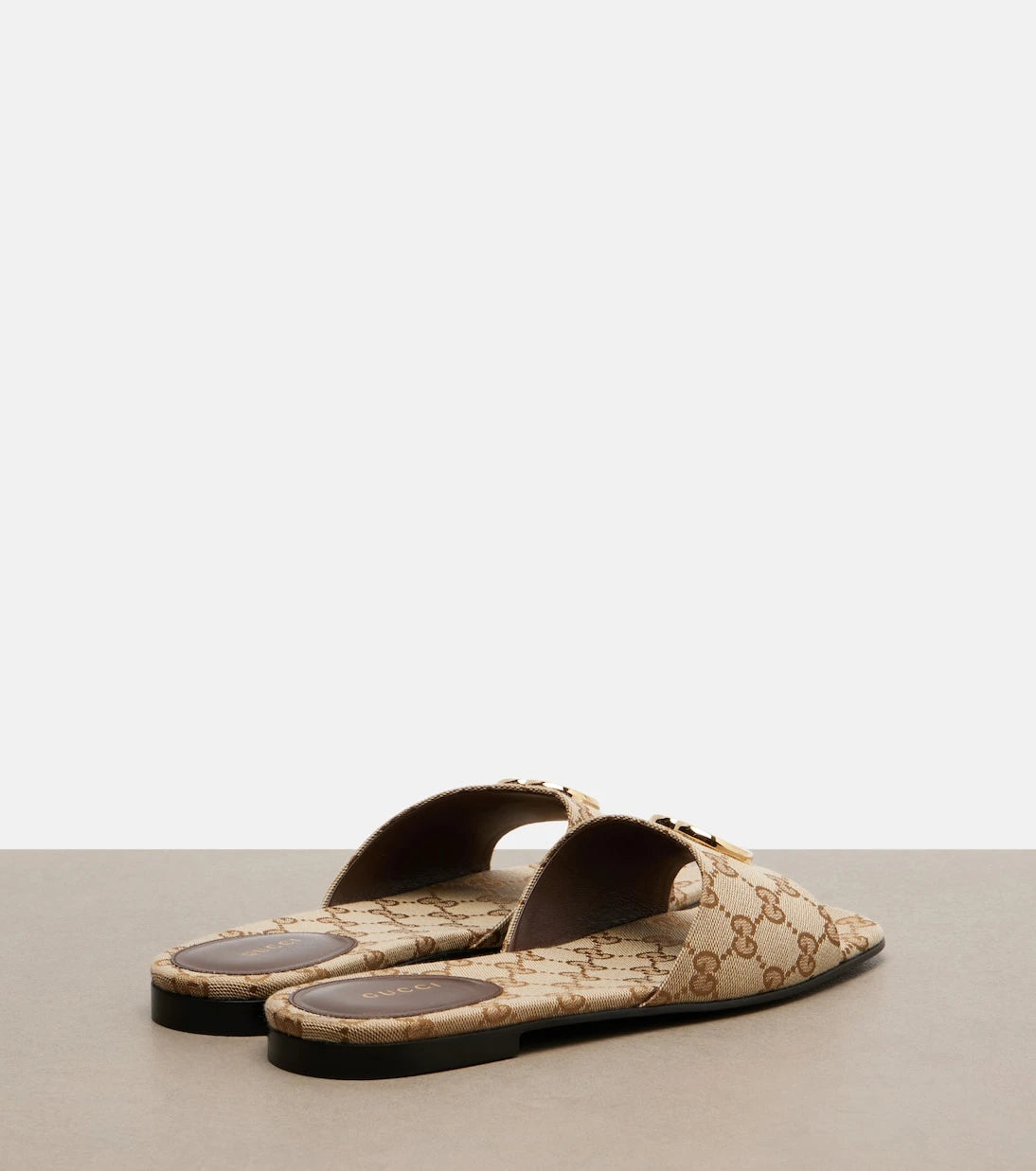Gucci - Double G GG Canvas slides