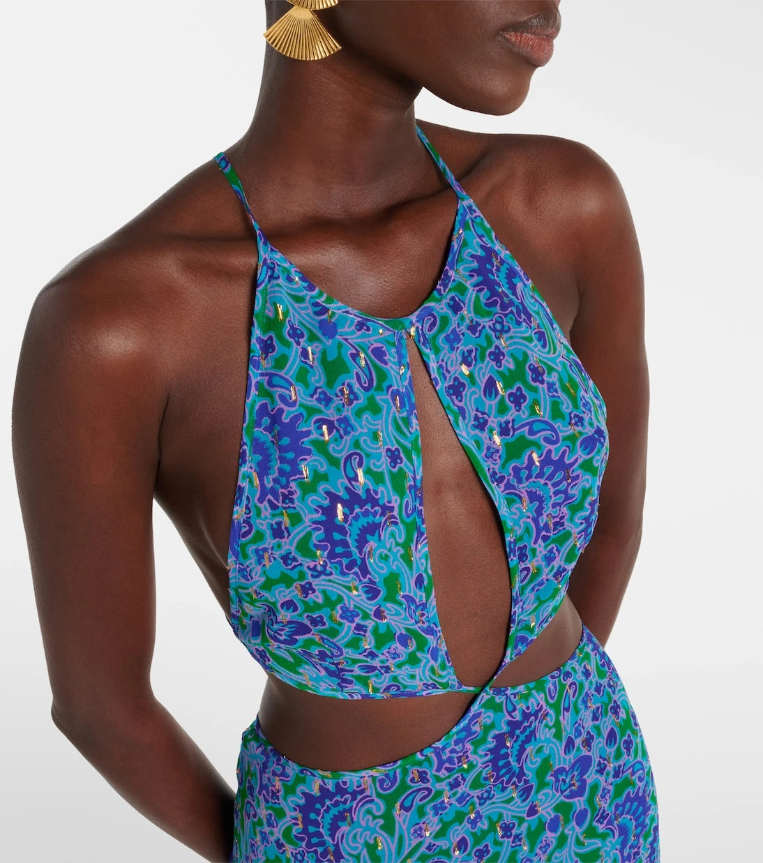 Rixo - Lenny printed cutout maxi dress