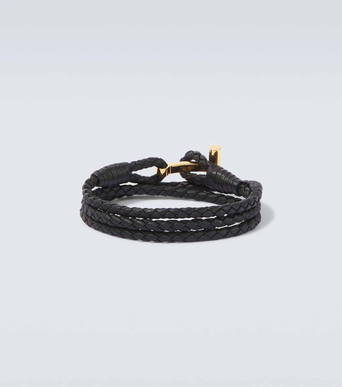 Tom Ford - T braided leather bracelet