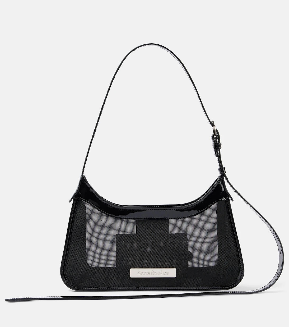 Acne Studios - Platt leather-trimmed mesh shoulder bag