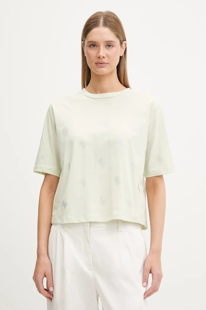 Guess pamuklu kadın tişört SILVY