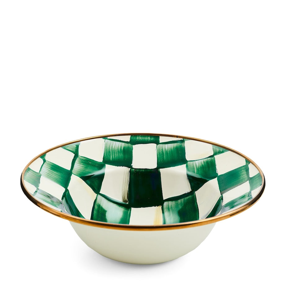 Emerald Check Breakfast Bowl (19cm)