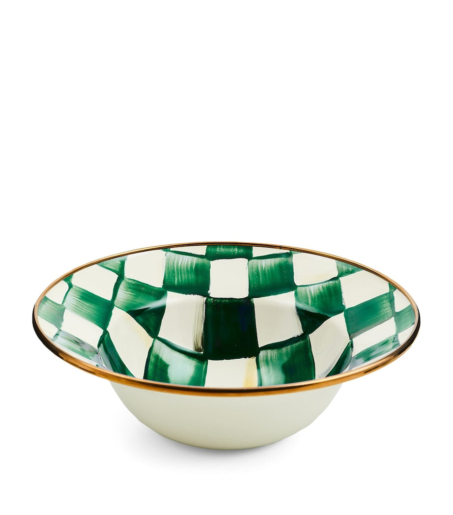 Emerald Check Breakfast Bowl (19cm)