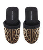 Dolce & Gabbana Casa Leopard Print Slippers