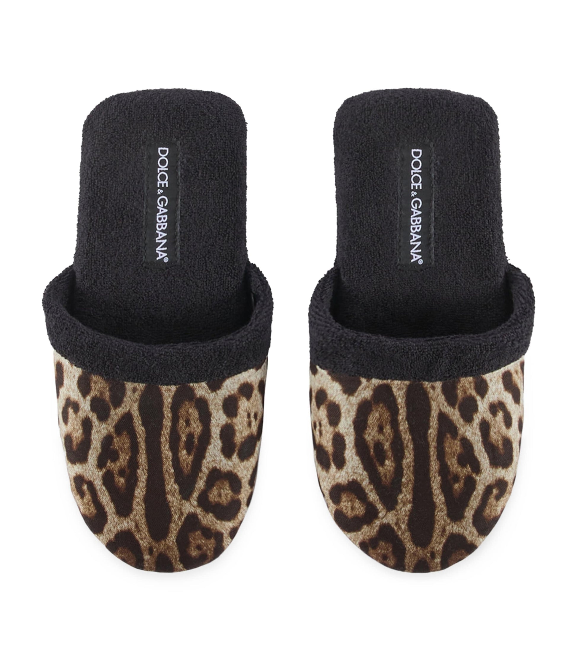 Dolce & Gabbana Casa Leopard Print Slippers