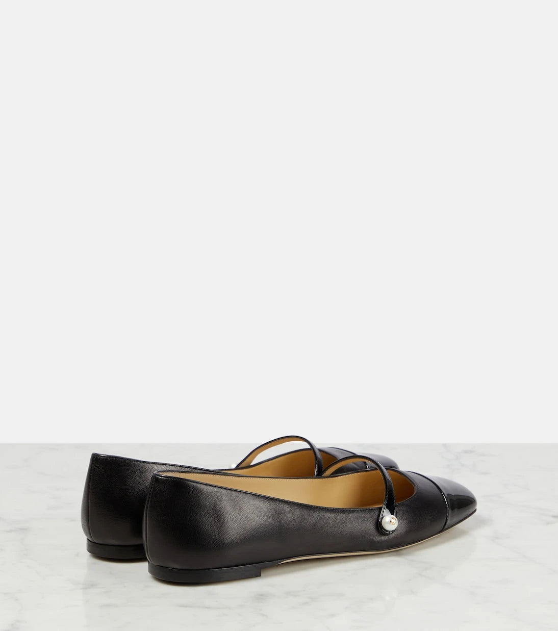 Jimmy Choo - Elisa embellished suede ballet flats