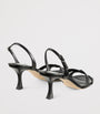 Black Elsy 70 Leather Heeled Sandals