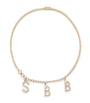 Yellow Gold and Diamond Collier de Lettre Royale Necklace