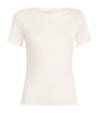 White Cotton Short-Sleeve T-Shirt