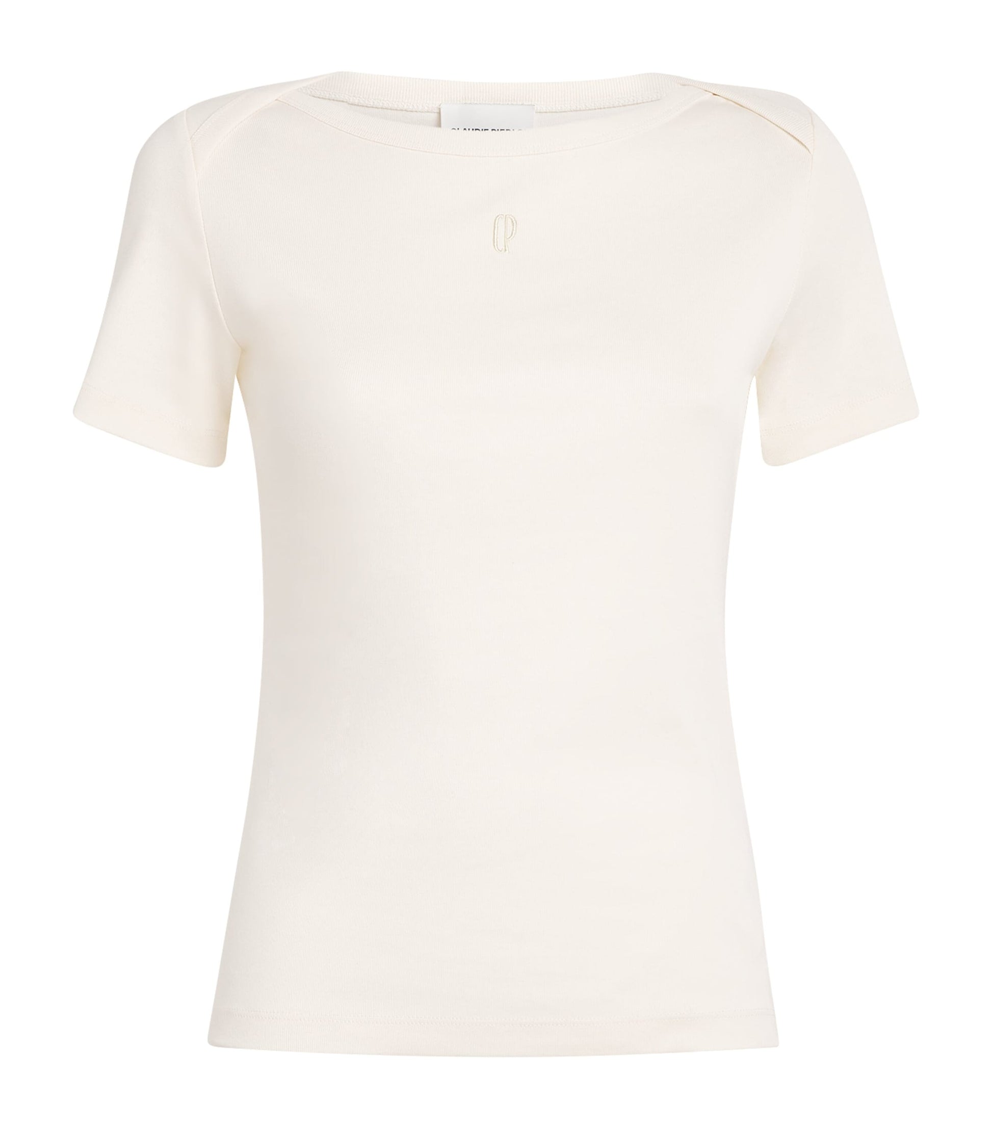 White Cotton Short-Sleeve T-Shirt