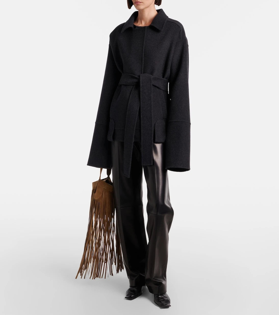 Khaite - Alder belted wool jacket