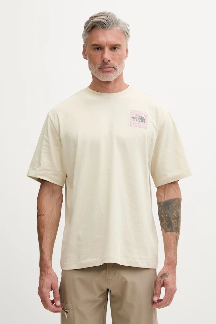 The North Face erkek pamuklu tişört SUN OVERSIZE