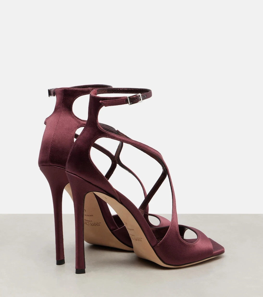 Jimmy Choo - صندل Azia 110 من الساتان