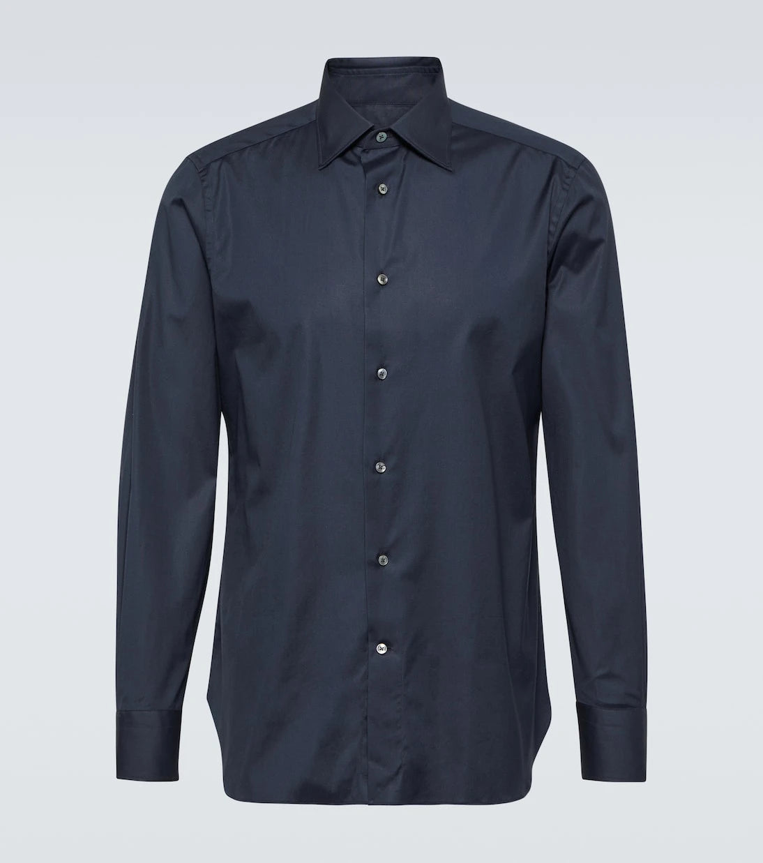 Zegna - قميص أكسفورد قطن
