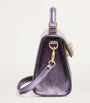 Purple Mini Calf Leather VSLING Top-Handle Bag