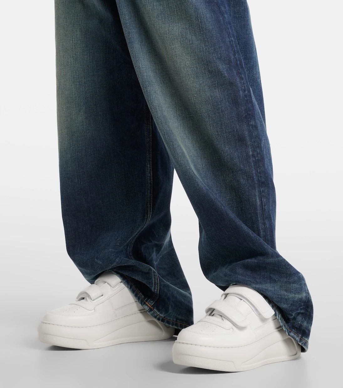 Acne Studios - Leather platform sneakers