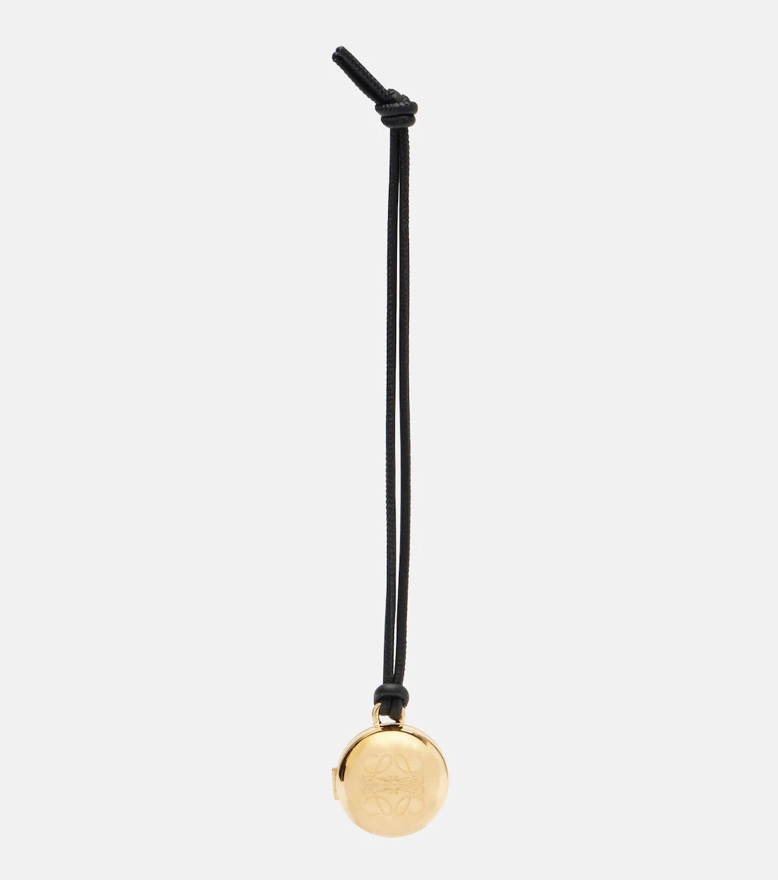 Loewe - Pebble gold-plated leather bag charm
