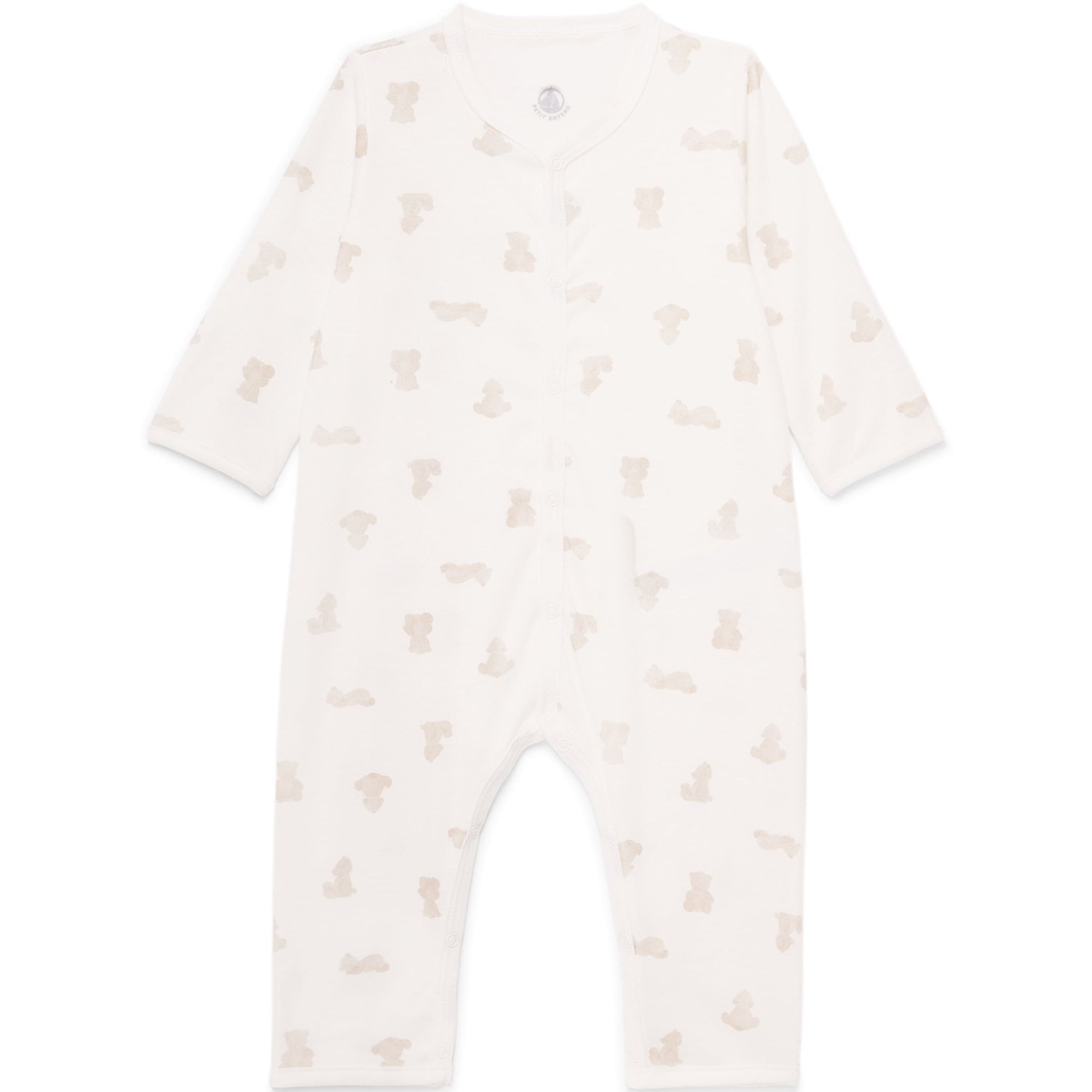Petit Bateau Bear Print All-In-One (1-12 Months)