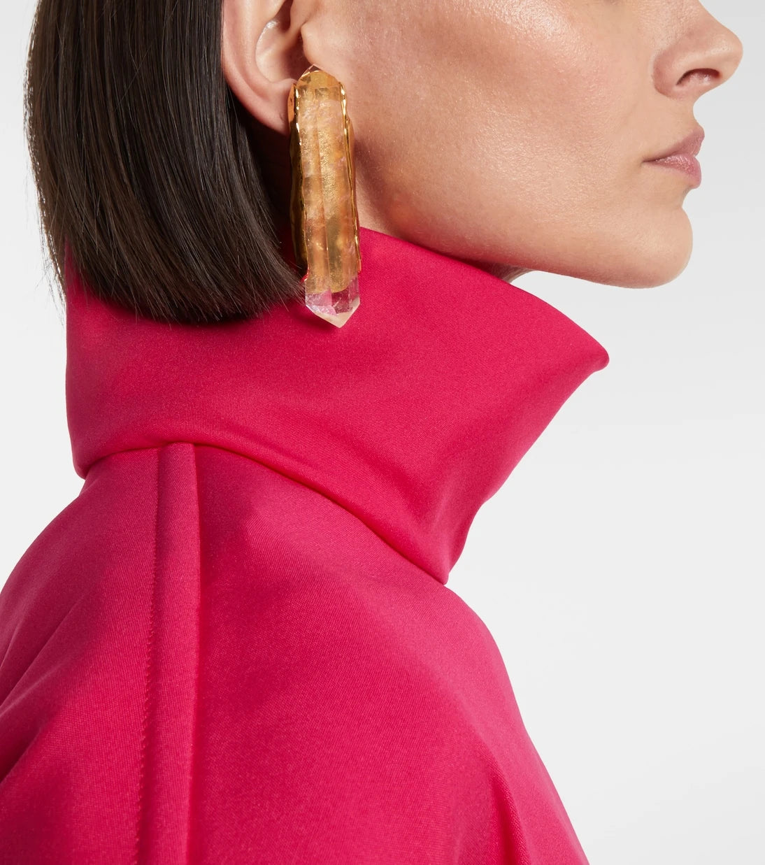 Saint Laurent - Obelisk embellished clip-on earrings
