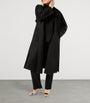 Marina Rinaldi Black Cashmere Longline Wrap Coat