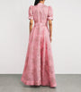 Rebecca Vallance Pink Belted Annette Button Gown